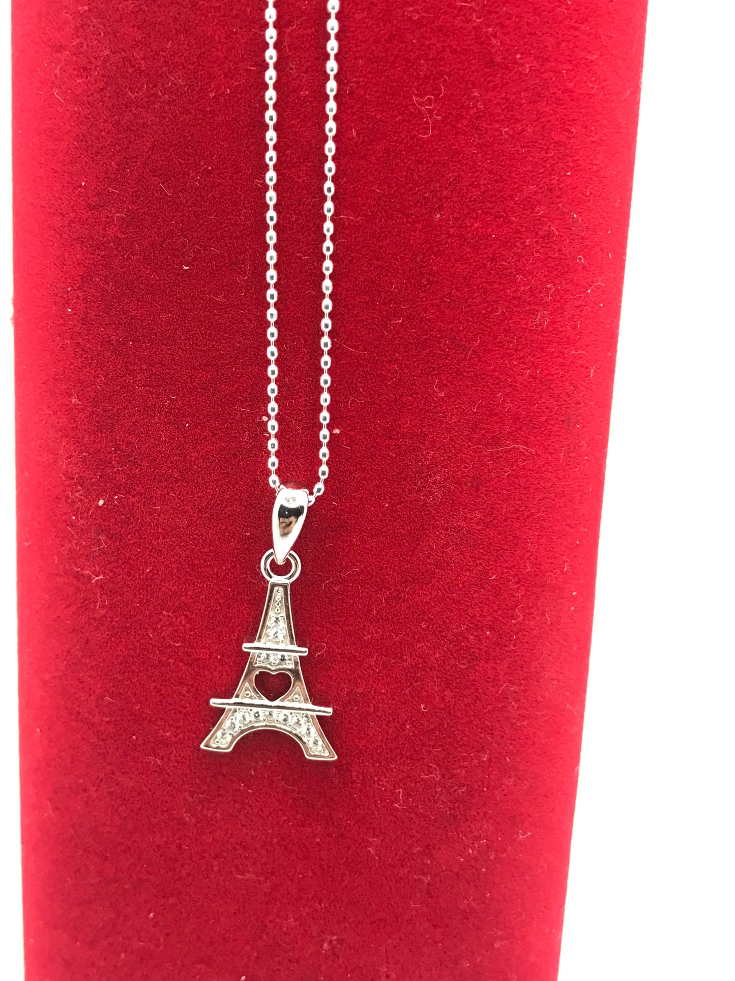 925 Sterling Silver Eiffel Tower Necklace