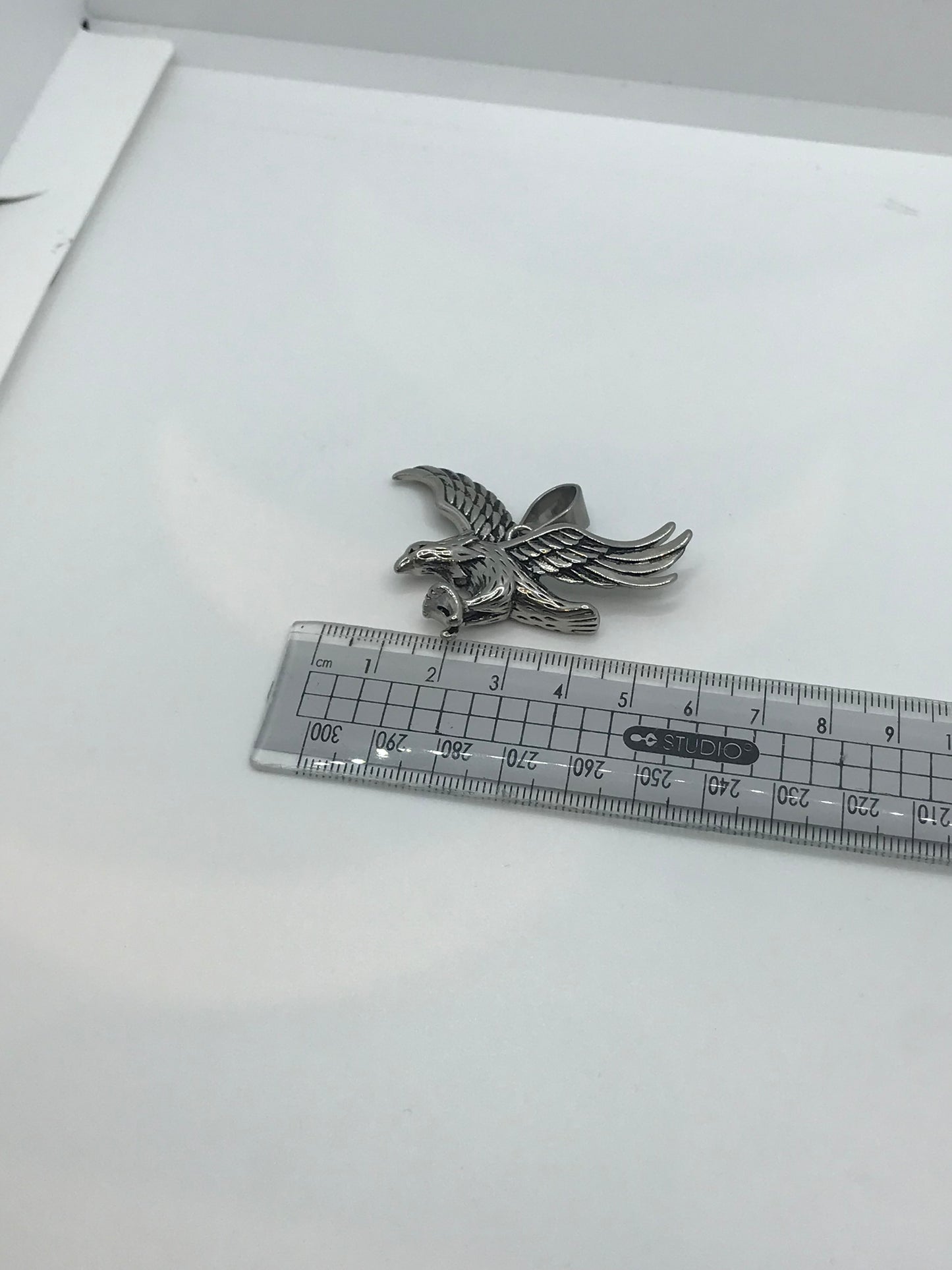 Pendentif aigle en acier inoxydable