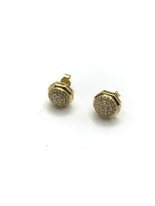 Sterling silver round studs