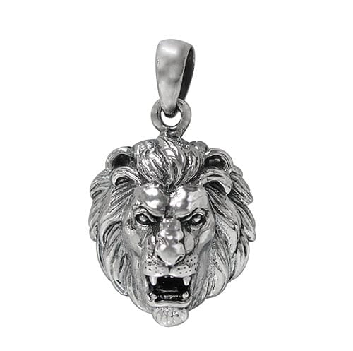 Pendentif lion en argent sterling