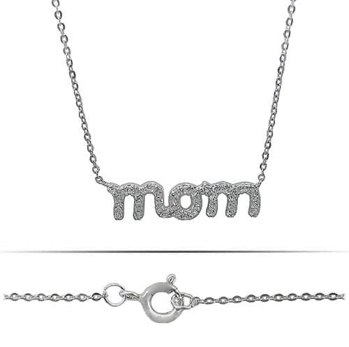 Sterling silver mom necklaces
