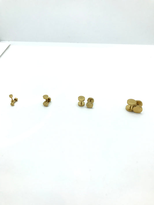Stainless steel screw back studs(gold color)