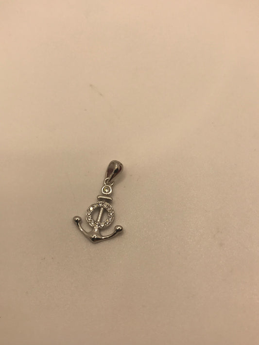 Sterling silver anchor pendant