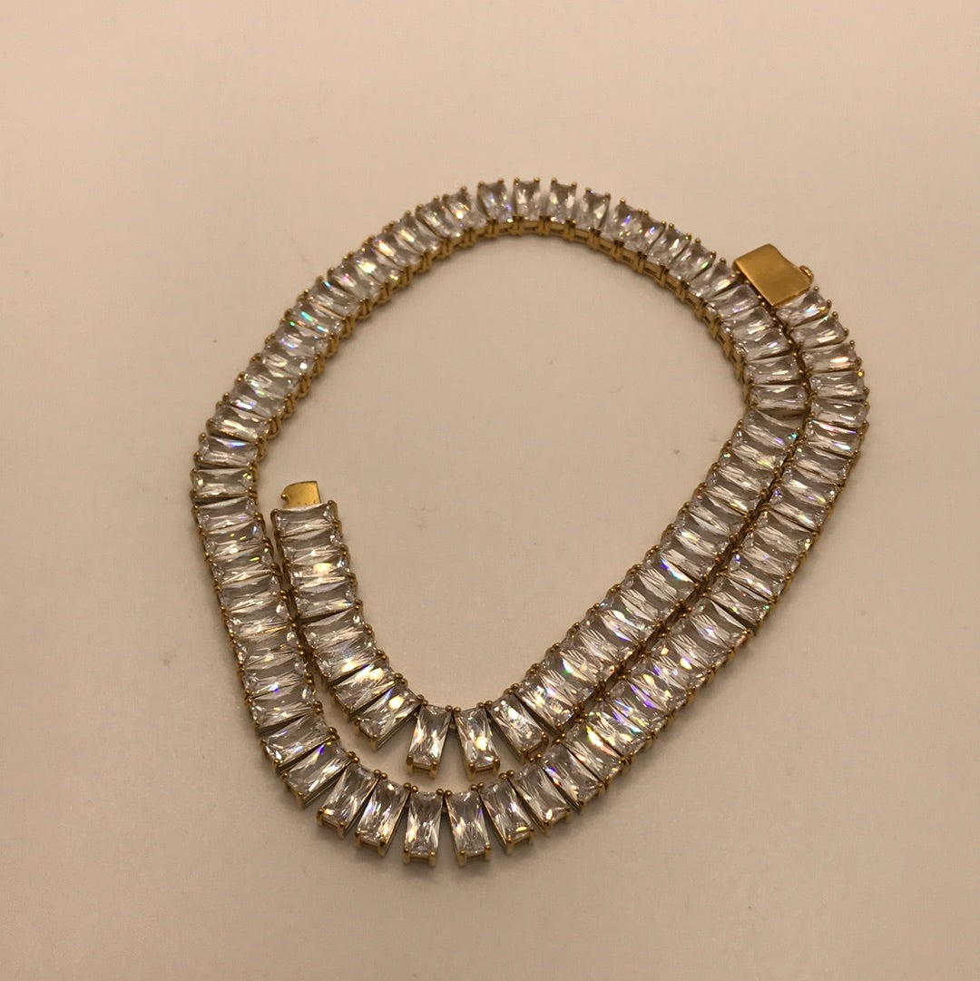 Chaîne glacée 18 carats