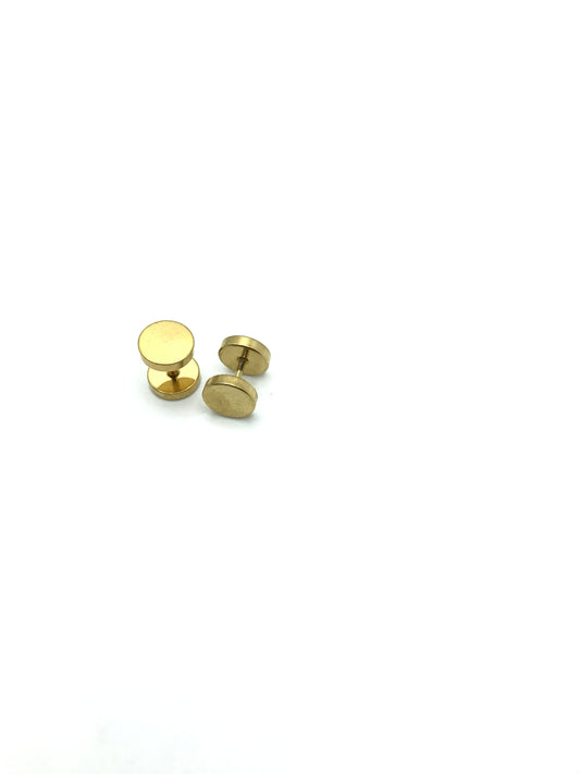 Stainless steel screw back studs(gold color)