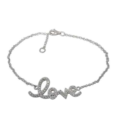 Sterling silver love bracelet