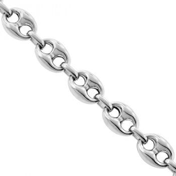 Sterling silver Gucci puffy link chain