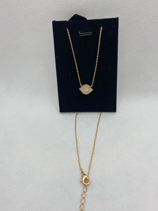 Sleek gold plated necklace