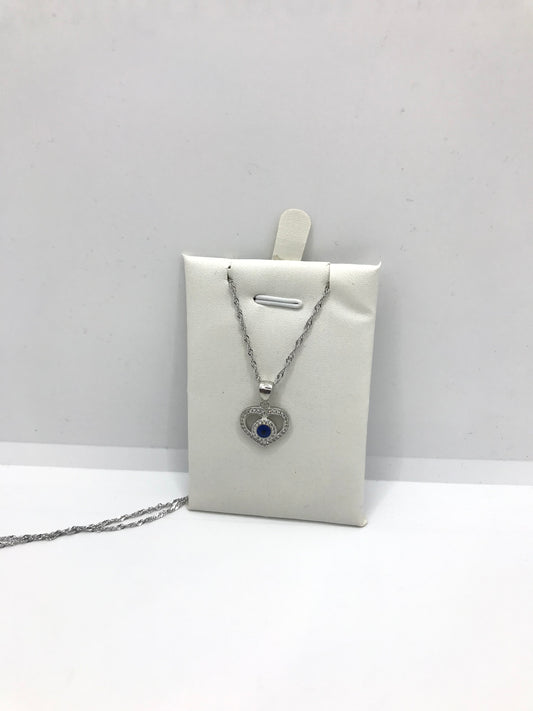 Collier en argent véritable contre le mauvais œil