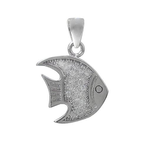 Real silver fish necklace
