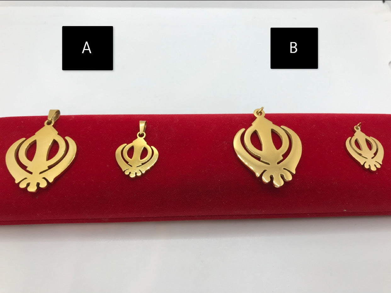 Collier Khanda ; plaqué or 18 carats