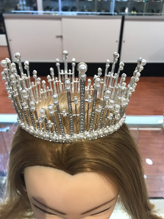 Fashion silver crown