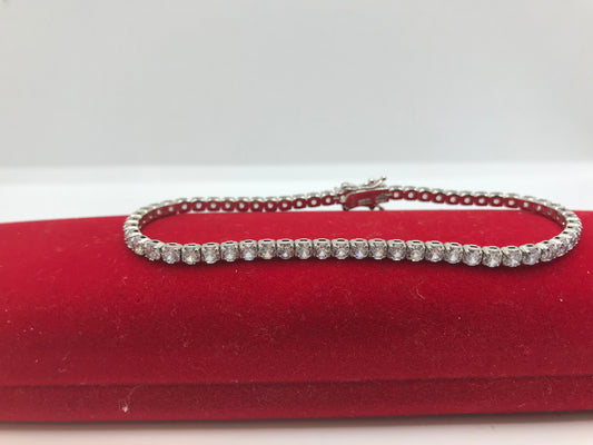 Sterling silver tennis bracelets