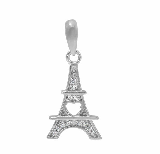 925 Sterling Silver Eiffel Tower Necklace