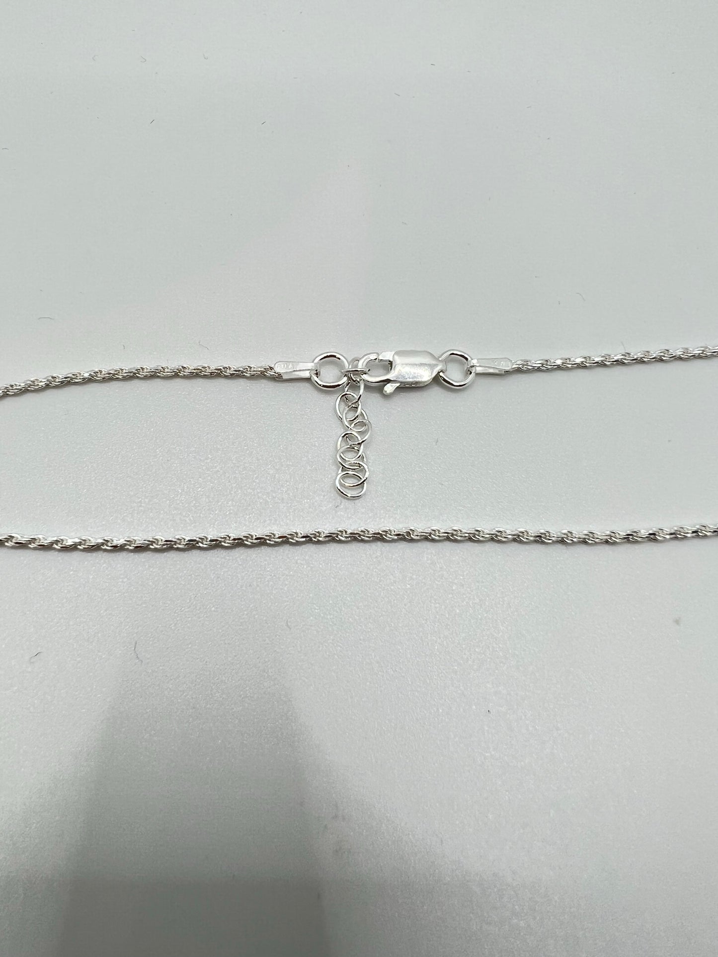 925 sterling silver rope anklets