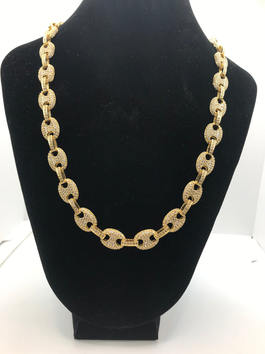 Gucci puff link iced chain