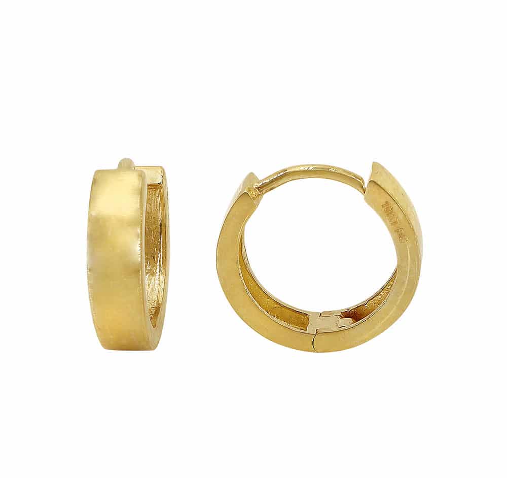 Boucles d'oreilles créoles en or 10 carats