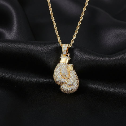 18k gold plated Boxing 🥊 necklace