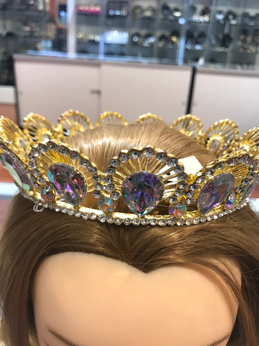 Couronne multicolore en or