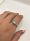 Sterling silver real opal ring