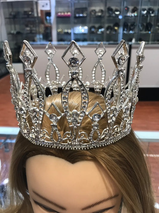 Silver wedding crown