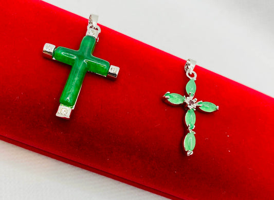 Real Jade Cross Pendants