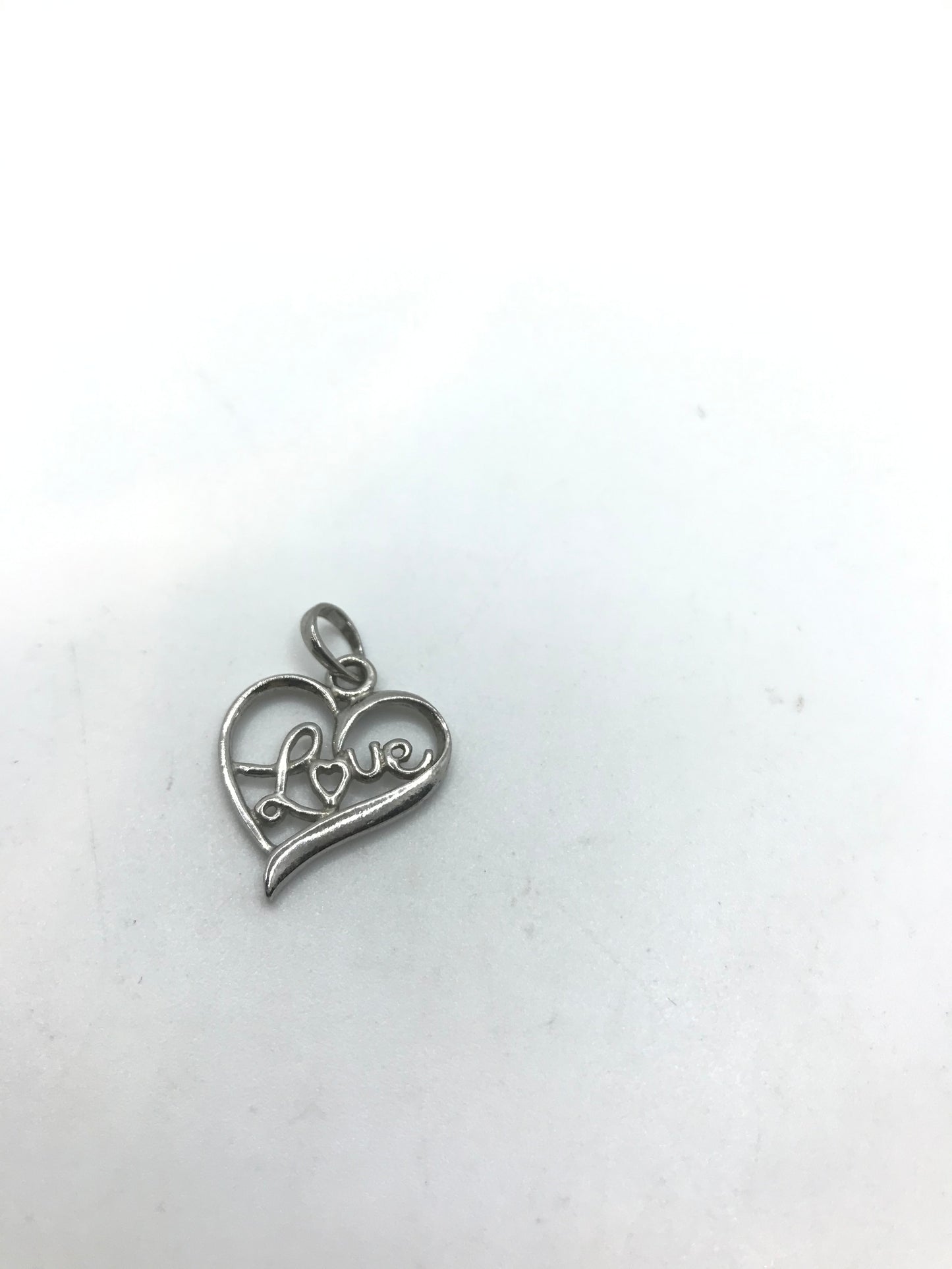 Pendentif amour en argent sterling