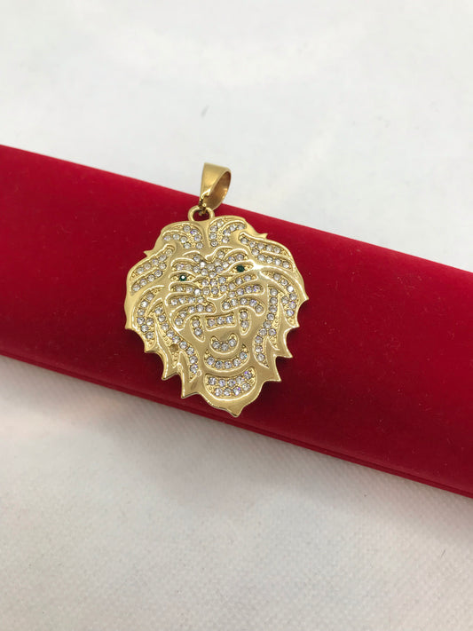 18k Gold Plated Lion Pendant