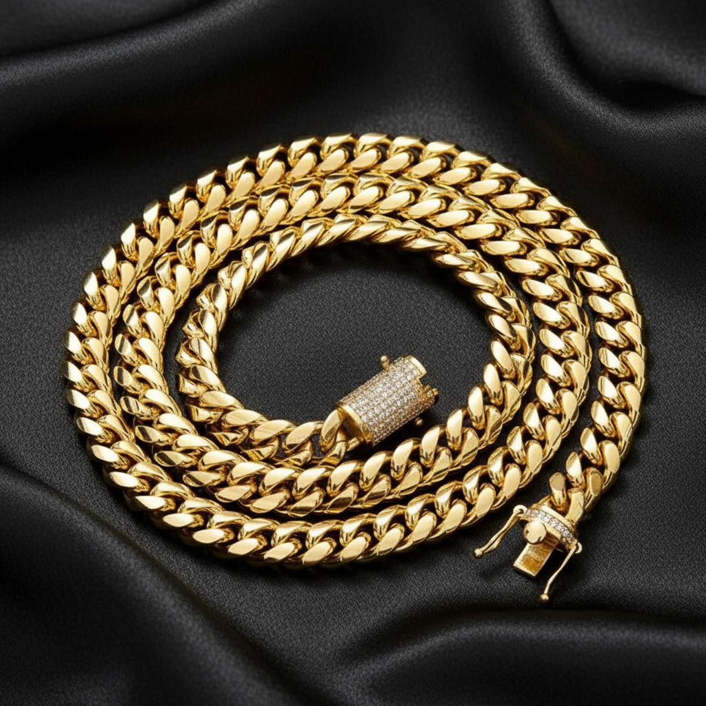 18k Gold Plated Miami Cuban Chains