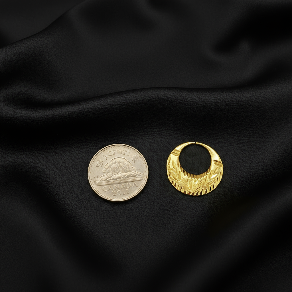 Real Silver Latest Design Nattiyan Earrings (Sizes Available)