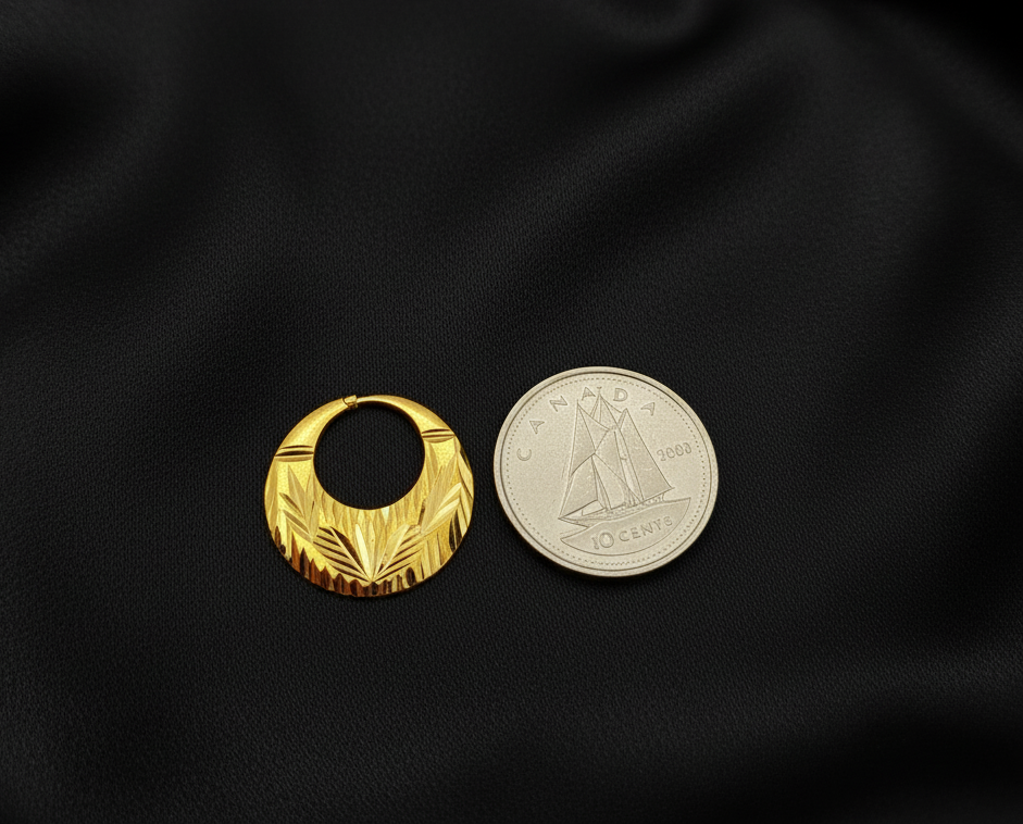 Real Silver Latest Design Nattiyan Earrings (Sizes Available)