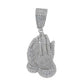 Sterling silver praying hand pendant