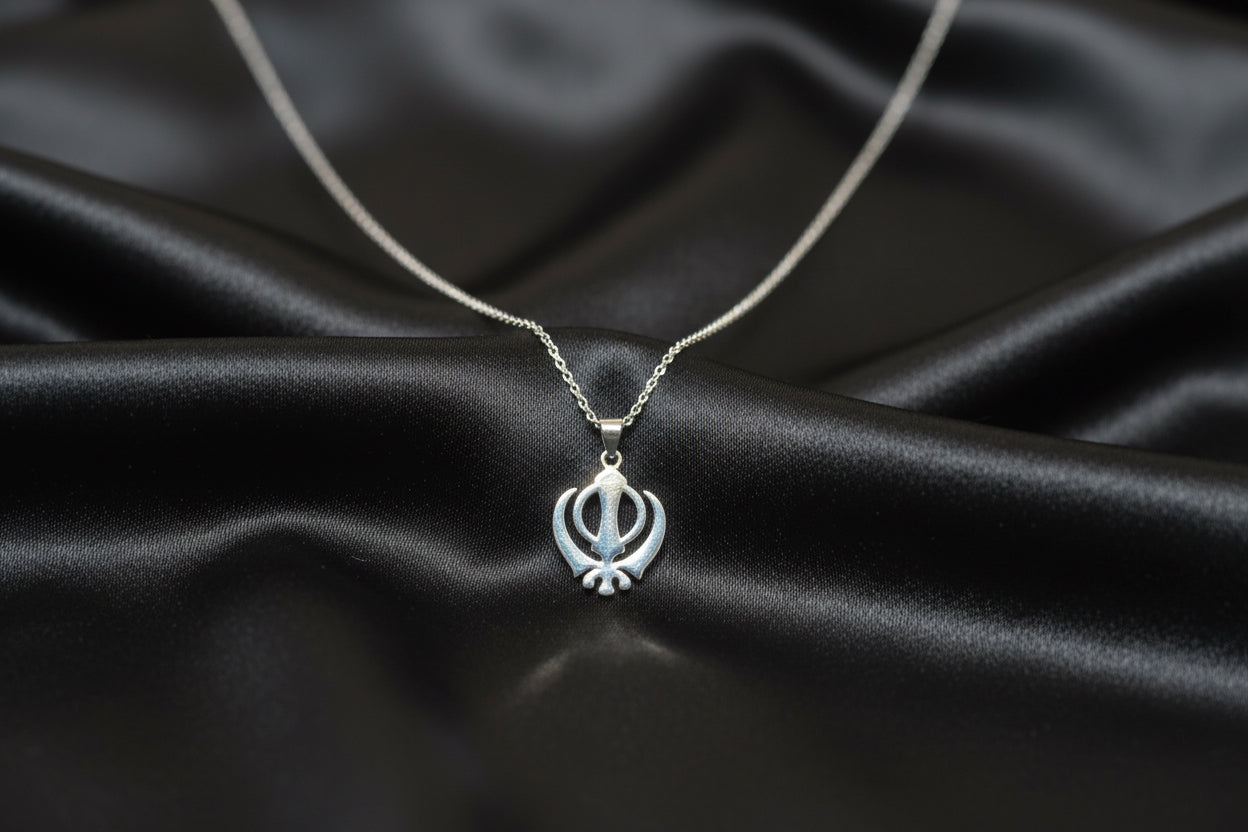 Khanda Gold filled unisex– 925 Sterling Silver Necklace ✨