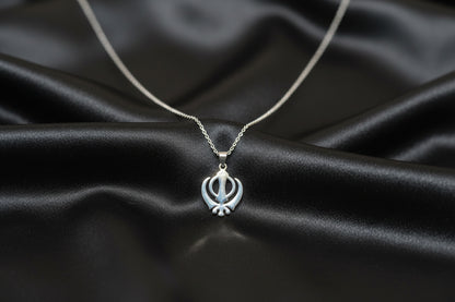 Khanda Gold filled unisex– 925 Sterling Silver Necklace ✨
