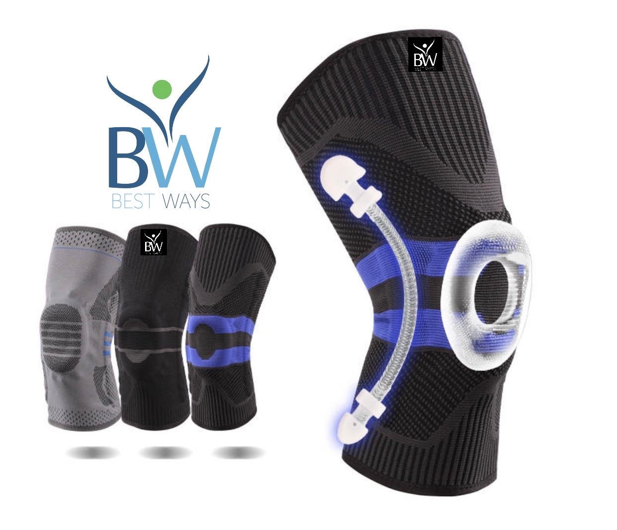 Best Ways Knee Braces/Knee Pads(Knee Pain Relief)- Pair- Limited Stock.