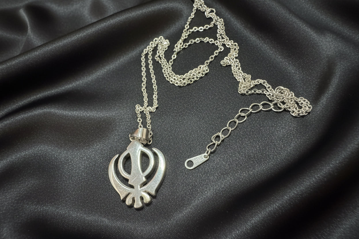Khanda Gold filled unisex– 925 Sterling Silver Necklace ✨