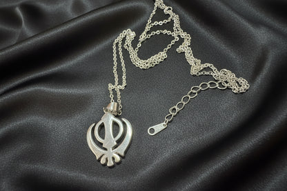Khanda Gold filled unisex– 925 Sterling Silver Necklace ✨