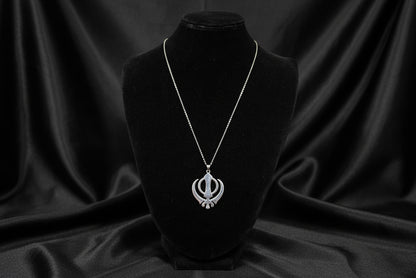 Khanda Gold filled unisex– 925 Sterling Silver Necklace ✨