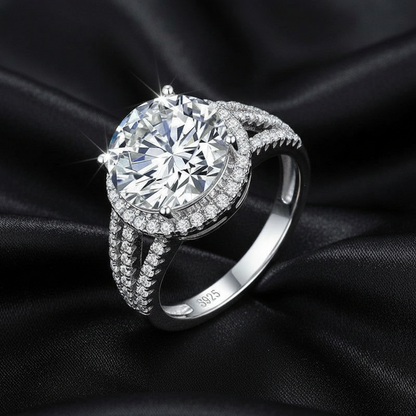 Real Silver Moissanite Women’s Ring