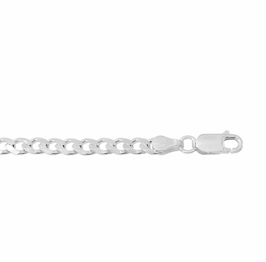 Sterling silver curb chain (3mm)