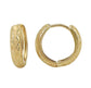 Real gold round earring with diamond cut,