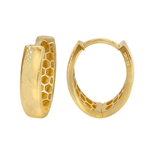 Real gold hoop earring