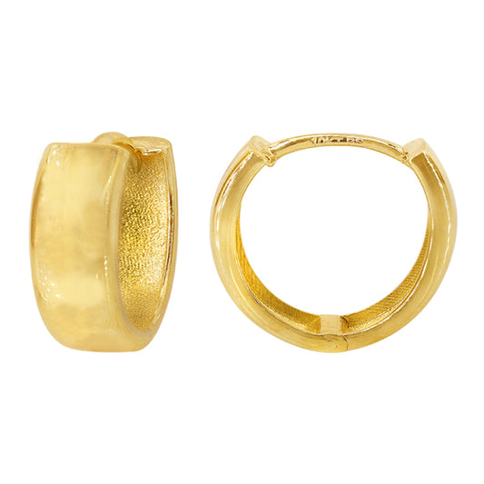 Real gold hoop earring
