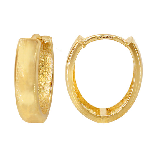 Real gold hoop earring