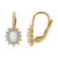 Real gold opal earrings