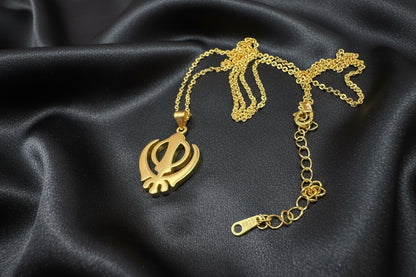 Khanda Gold filled unisex– 925 Sterling Silver Necklace ✨
