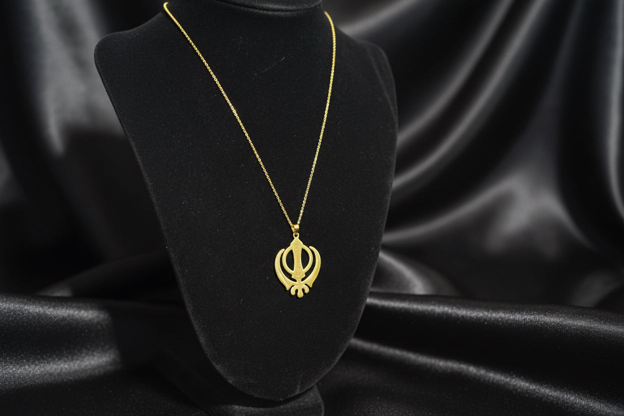 Khanda Gold filled unisex– 925 Sterling Silver Necklace ✨
