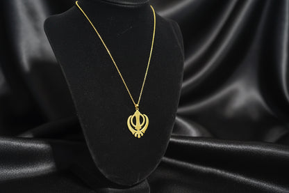 Khanda Gold filled unisex– 925 Sterling Silver Necklace ✨