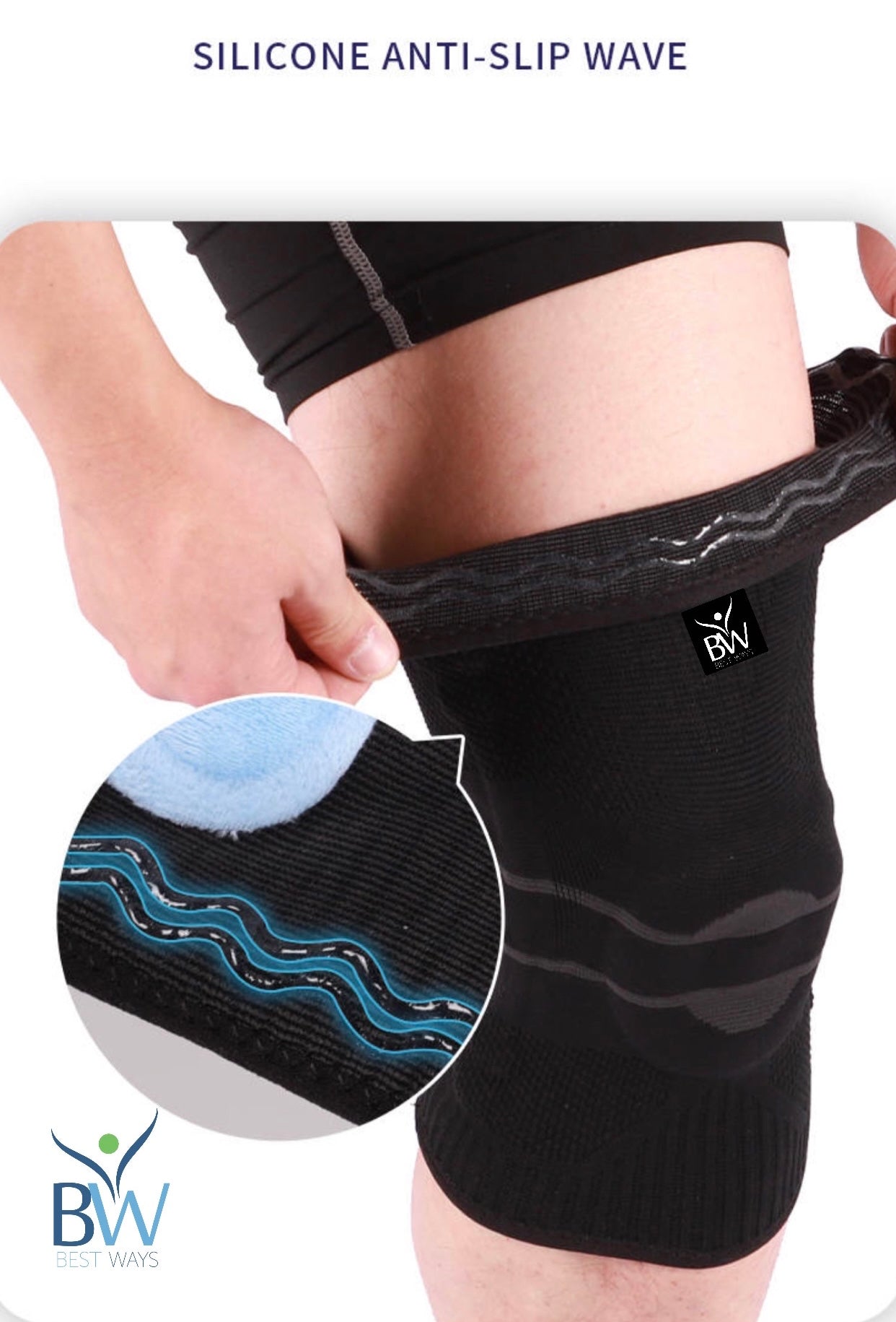 Best Ways Knee Braces/Knee Pads(Knee Pain Relief)- Pair- Limited Stock.