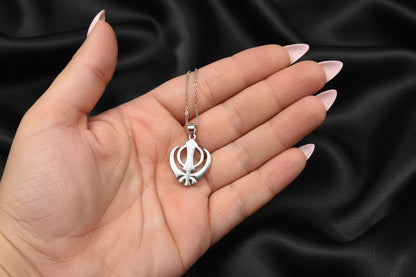 Khanda Gold filled unisex– 925 Sterling Silver Necklace ✨